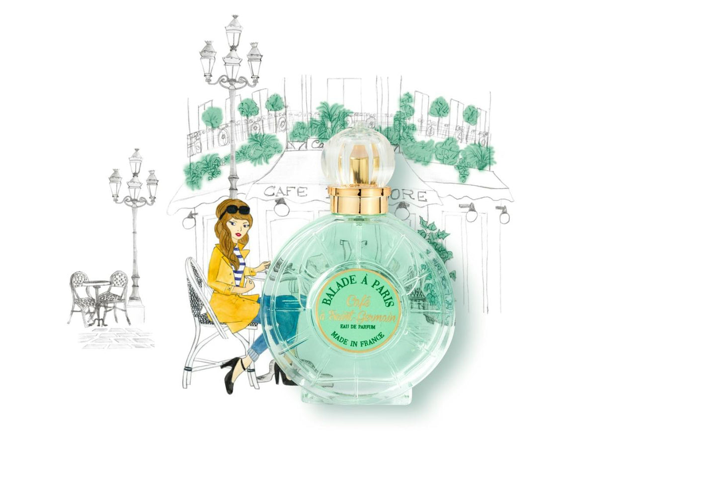 Jeanne Arthes Balade á Paris Café a Saint Germain