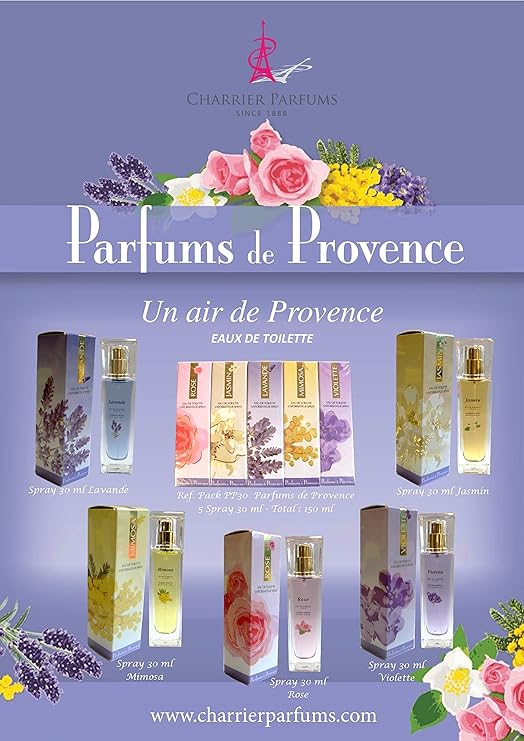 Parfums de Provence 5 x Eaux de Toilette 5 FL OZ 150 ML