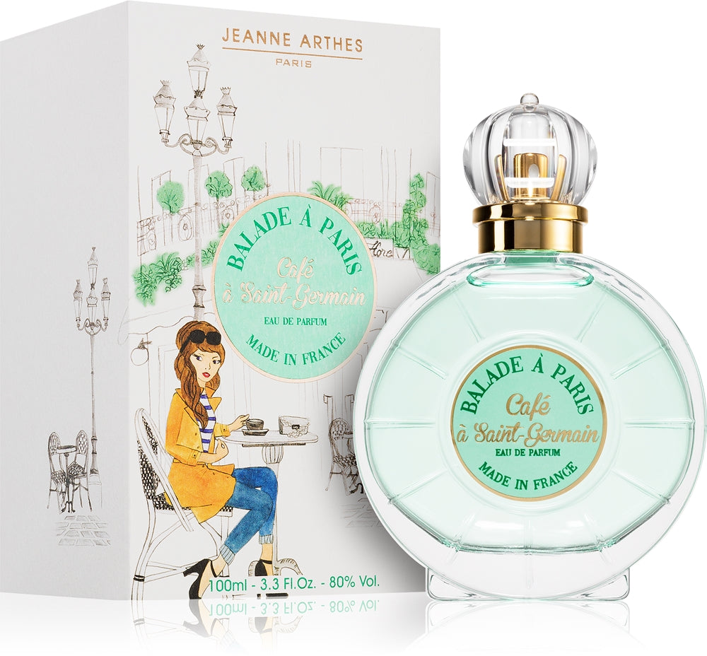 Jeanne Arthes Balade á Paris Café a Saint Germain